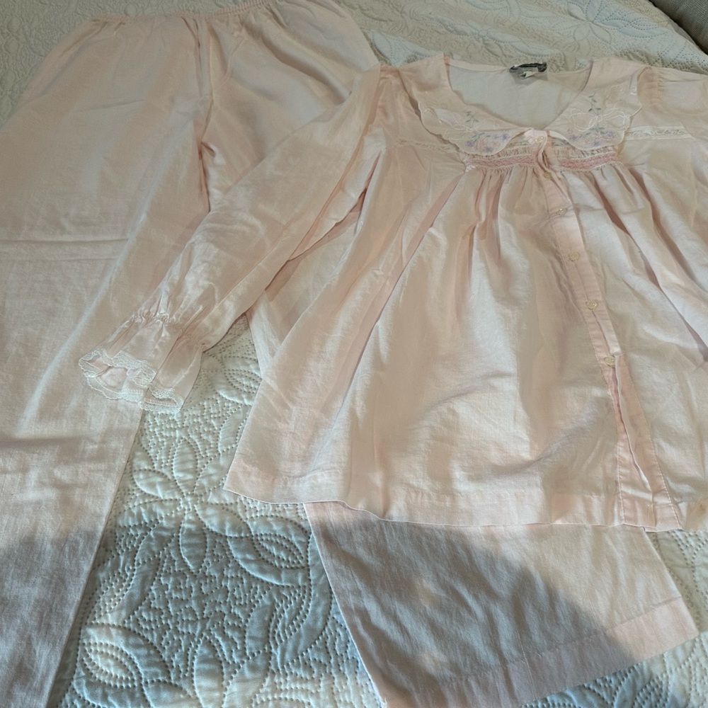 Light pink vintage pajamas